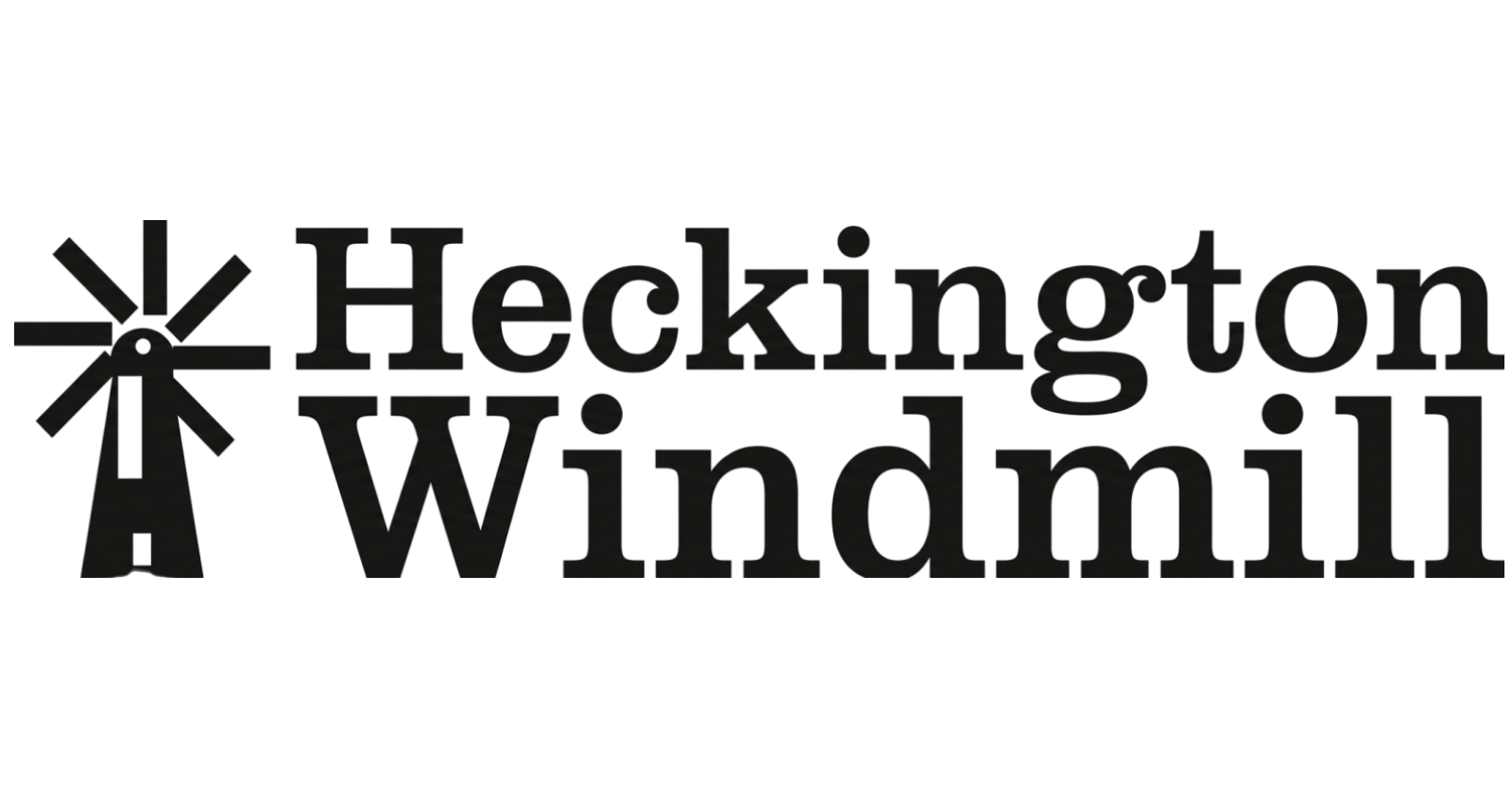 Heckington Windmill logo file in black